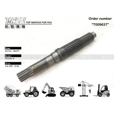 China TZ263B2002-01 PC120-6 Excavator Travel Motor Shaft Steel Tear Resistance for sale