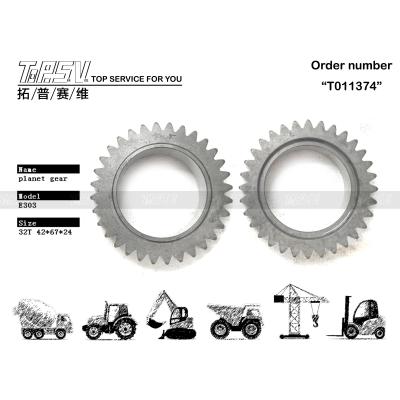 China Low Maintenance E303 Excavator Travel 2 Stage Planetary Gear in Black High Durability for sale