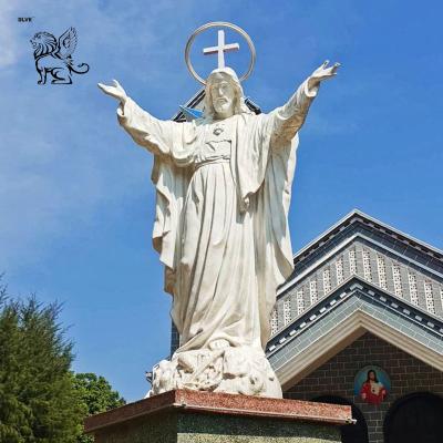 Китай Мраморная статуя Иисуса Святейшего Сердца в натуральную величину, католические статуи, религиозная христианская фигура, украшение для улицы продается