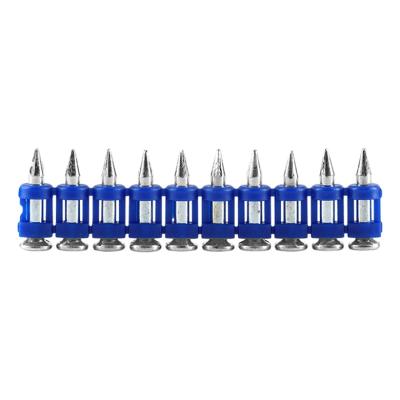 China Factory Supply Attractive Price Flat Galvanized Silver Concrete Steel Shooting Nails for sale