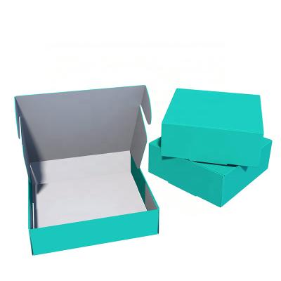 China Green E-commerce Gift Paper Recyclable Custom Shipping Cardboard Folding Corrugated Paper Ad Box Household Products Boxes for sale