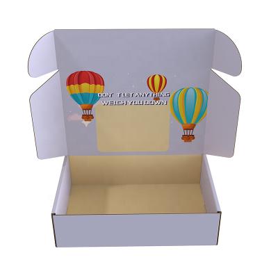 China Recyclable High Quality Double Side Printing Custom Printed Scented Shower Oil Gift Box Small Ad Cardboard Corrugated Paper Box for sale