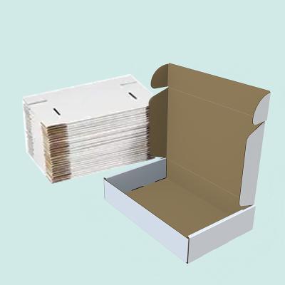 China White Logo Recyclable Custom Gift Box Mailing Corrugated Paper Mailing Box White Shipping Boxes Packaging For Small Business for sale