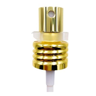 China Non Spill 20/410 24/410 Silver Gold Alumina Spray High Quality Pump Heads Fine Mist Sprayer For Perfume And Alumina Bottles for sale