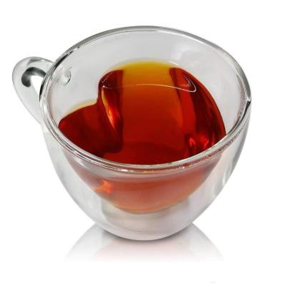 China 80ml Espresso Cup And Saucer Tea Cup Holder Glass Coffee Cup And Saucer Viable Heat Resistant Cup And Saucer for sale