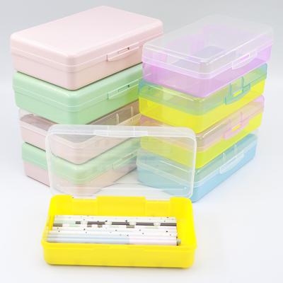 China Schools & Stationery Organizer School Utility Pencil Packing Box Pen Storage Stretch Pencil Box Plastic Pencil Case Wholesale Offices for sale
