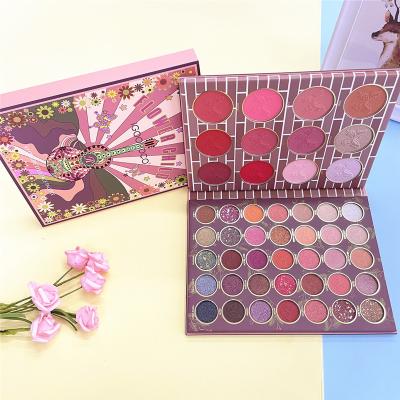 China Waterproof 47 Color Glitter Eye Shadow Factory Direct OEM Blusher Waterproof Pearlescent Natural Custom Matte Pressed Cosmetics Gift Set Applicator Kawai IGOODCO ONEYIOO for sale