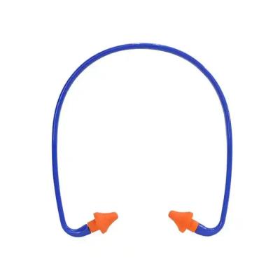 China Wholesale Comfortable Reusable Tapered Foam Ear Plugs Hearing Protection Noise Reduction Banded Earplugs for sale