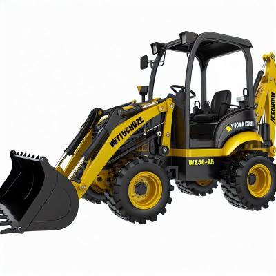 中国 1m3バケツのユチャイエンジン付き,関節式WZ30-25ミニバックホーローダー 販売のため