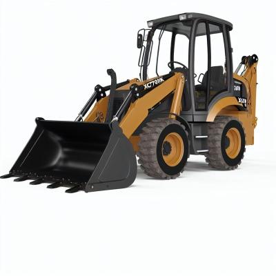 中国 XC870HK バックホー 積載機 2.5 トン 1m3 4 in 1 バケツ 販売 販売のため