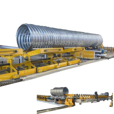 China Drain Factory Price Assembled Culverts / Corrugated Channels / Ditch Fences Metal Pipe Machine for sale