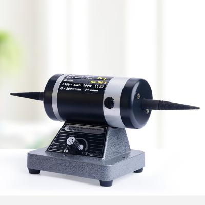 China Desktop Adjustable Double Head Jewelry Polishing Electric Speed Grinding, Polish and Rust Removal Grinding Machine Small for sale