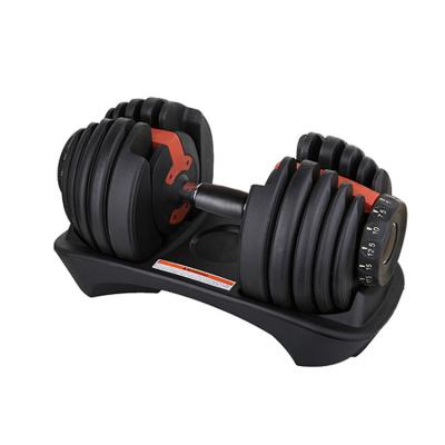 China Durable Custom Adjustable 24KG Dumbbell Adjustable Dumbbell Set For Body Building for sale