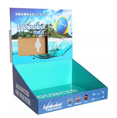 China Supermarket Retail Custom Cardboard PDQ Product Display Desk Countertop Stand for sale
