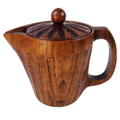China Las tazas de consumición de madera multifuncionales, las tazas de madera hechas a mano hicieron a mano cuidadosamente en venta