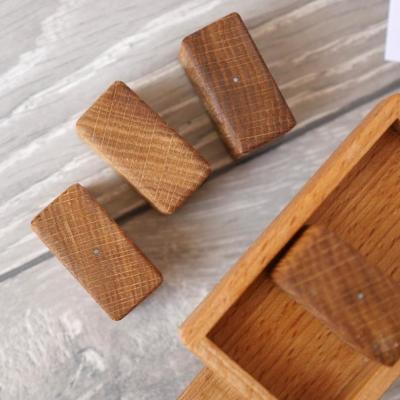 China Eco que apila las unidades de creación de madera naturales de los juguetes de madera hechos a mano para los niños en venta