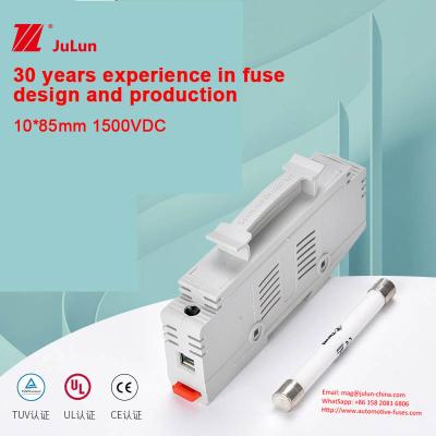 China Industrial Grade Photovoltaic Fuse 1000V DC 15A High Voltage Rating 1500V DC 40A DC for sale