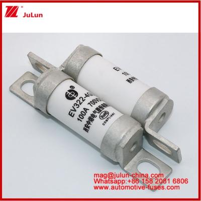 China EV322 4GL 100A DC700V EV Or HEV Electric Vehicle Compact Size High Rated Current Bolted Structure Tubular Ceramic Fuse for sale
