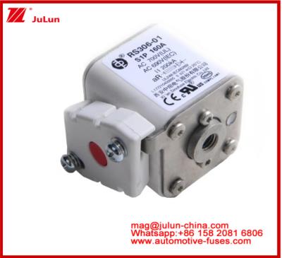China RS306-01-S1P160A AC700(UL) AR AC690V(IEC) 200KV Square Ceramic Fuse EV Or HEV Stud‐mount Small Size High Rated Current Short Circuit Protection Breaking Capacity for sale