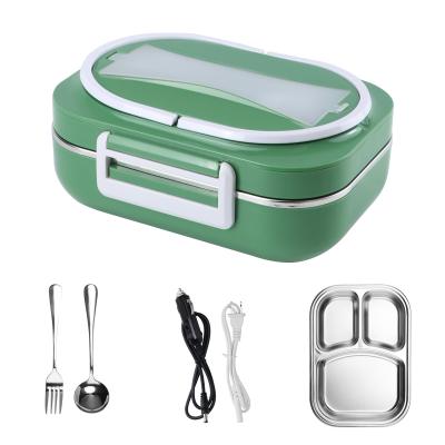 China Caja de comidas eléctrica con acero inoxidable 304 para comer caliente 60W verde en venta