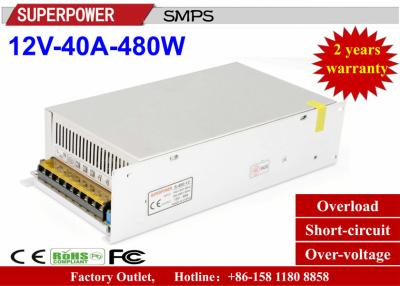 China 3D Printer Driver 12V40A480W single output SMPS with CE DC12V480W full watt Iron Case for LED Lighting Factory Outlet for sale