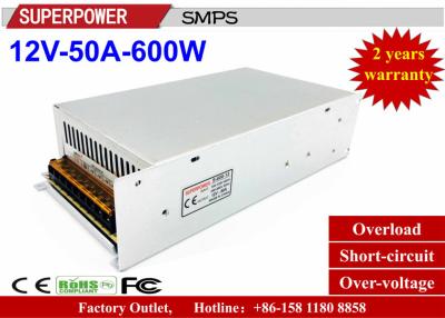 China 3D Printer Driver 12V50A600W single output SMPS with CE DC12V600W full watt Iron Case for LED Lighting Factory Outlet for sale