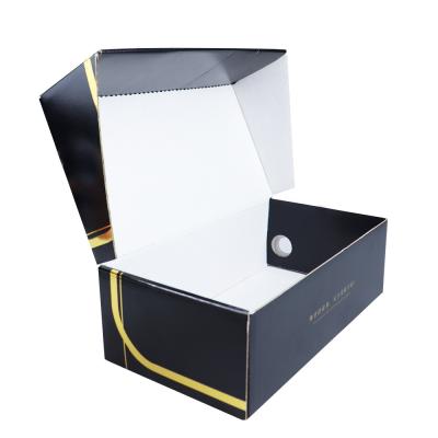 China Corrugated Mailer Shipping Package Boxes Shoe Box Storage With Logo Custom for sale