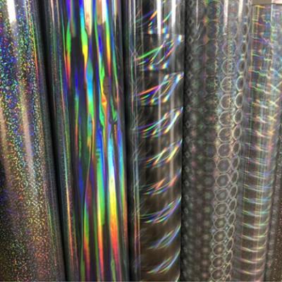 China Industry UV Resistant Embossed Clear Holographic Hologram Silver Laser Packaging Film for sale