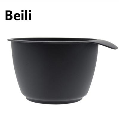 China Black Hair Coloring Bowl Hair Coloring Brush Durable Plastic Hair Color Bowl for sale