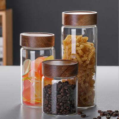 China Frascos de vidro transparentes Dustproof vazios com tampas Eco 580ml amigável 500pcs à venda