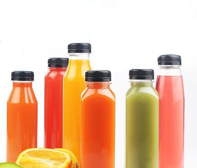 Cina ANIMALE DOMESTICO di plastica Juice Bottles delle bottiglie della bevanda del caffè freddo di miscela di 320ml 350ml in vendita