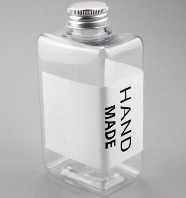 Cina Chiare bottiglie di plastica della bevanda di Juic del quadrato con serigrafia del ODM dei coperchi PETG in vendita