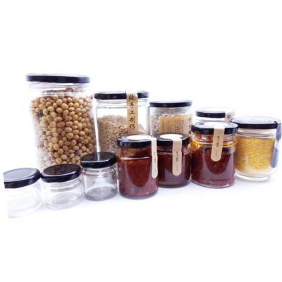 Cina La prerogativa di vetro dell'inceppamento di Eco 25ml 50ml stona le scatole metalliche del vetro trasparente con i coperchi neri in vendita