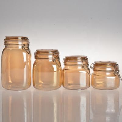 Cina lo stoccaggio di vetro trasparente dell'alimento di Candy dei barattoli di 95ml 85ml ha ispessito 24pcs/inferiore Ctn in vendita