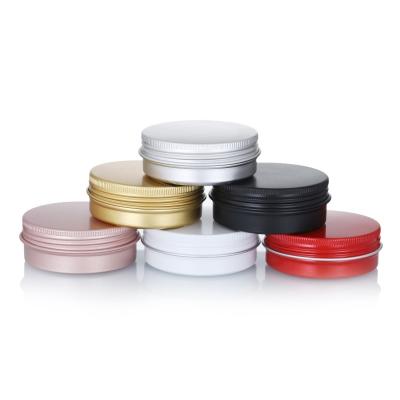 China frasco cosmético Tin Containers de alumínio antiferrugem do metal de 120g 25g à venda