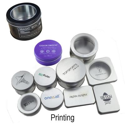 China Frasco cosmético do metal 10g prateado feito sob encomenda vazio que desliza Tin Solid Perfume Tin Container à venda