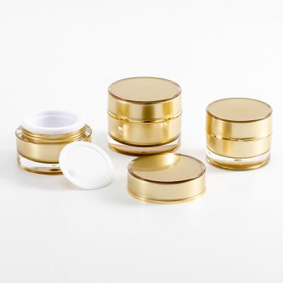 Cina Il fronte doppio acrilico di lusso di Skincare screma i barattoli di plastica vuoti con i coperchi in vendita