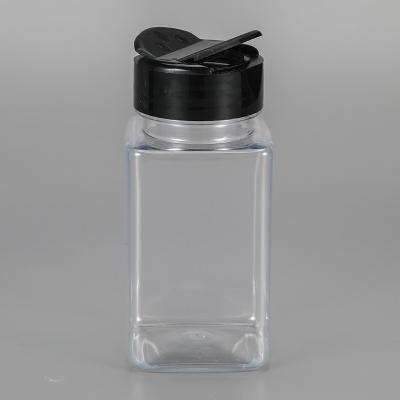 China garrafa 120ml de tempero plástica com recipiente de Shaker Lids Square Plastic Spice à venda