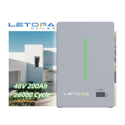 China Home Solar Energy Storage System LETOPA lifepo4 power wall 5kw 10kw solar 48v 200ah lithium battery home energy storage system powerwall lithium ion battery for sale