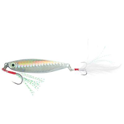 China Hot Selling Good Quality METAL Hook High Carbon Steel Minnow Sinking 3D Sea Fishing Lures for sale