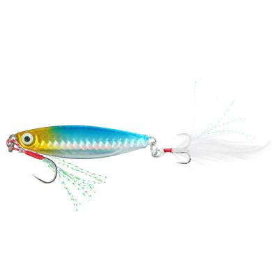 China Best price top quality 3D metal minnow sea fishing lure with high carbon steel hook for sale