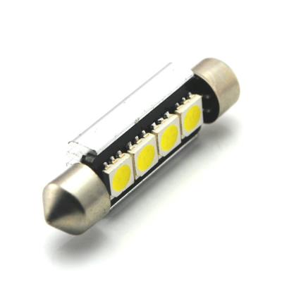 China Fabrique a ampola conduzida Canbus 4SMD5050 41MM DC12V de C5W feitos na porcelana à venda