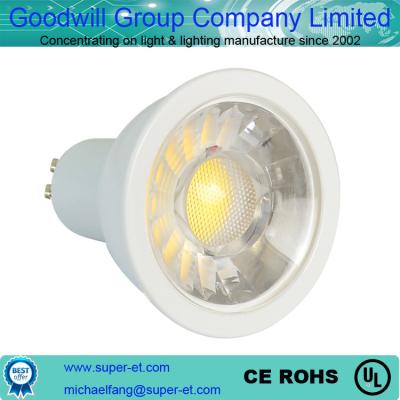 Китай Dimmable GU10 5w COB led spot light AC220V 60Hz spot bulb light продается