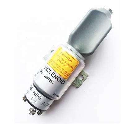 China CAT S6K 6CT 8.3 Diesel Engine 3864274 24V Fuel Shut Off Solenoid Valve For Caterpillar S6K 6CT 8.3 Diesel Engine for sale