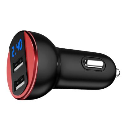China Dual USB 2.4A 5V Car Charger 2 Port Cigarette Lighter Adapter Charger High Speed USB Power Adapter For All Smart Phone for sale