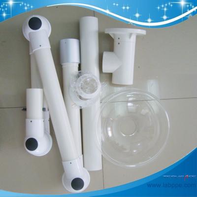 China Extractor del humo del laboratorio de los PP del brazo de la extracción del humo de la capilla del extractextraction del humo de SHP84-welding/extractor flexibles, PP/PVC, montado en la pared en venta