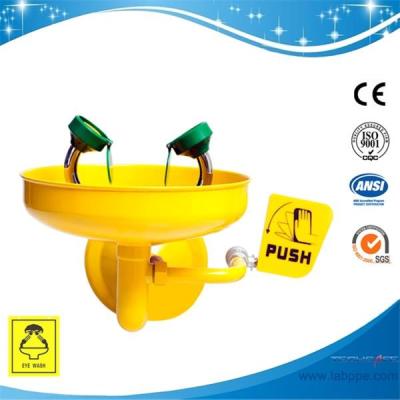 Chine SH359DY-Wall mounted emergency eye wash SUS304 eye wash ANSI CE eyewash station dust shield 304 stainless steel à vendre
