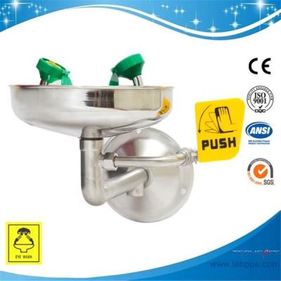 Chine SH359D-Wall mounted emergency eye wash SUS304 eye wash ANSI CE eyewash station eye washer dust shield emergency eye wash à vendre
