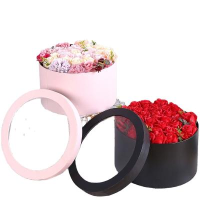 China Gift & Round craft box for flower gift flower box luxury flower packaging for florist boxes logo printing custom for sale