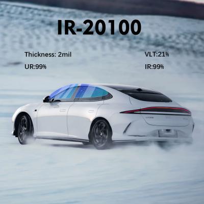 China Ceramic Tint Film For Car Window 99% IR 99% UV Black Wrap 1.52*30m/roll for sale